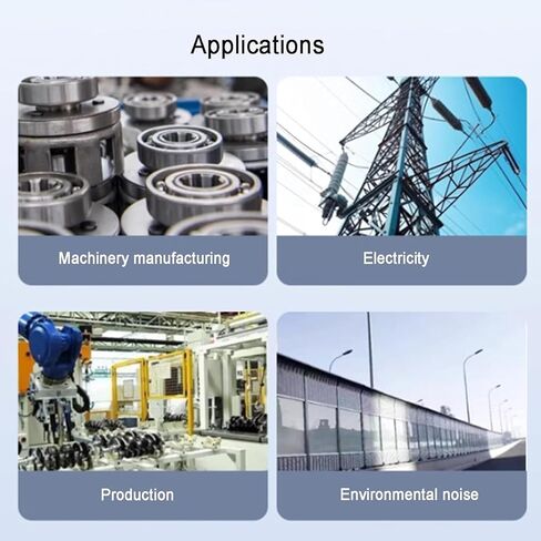 Portable Vibration Analyzer, Acceleration Displacement Tester, with LCD Backlight, High Precision, Alarm Warning Value, Data Storage, for Motors, Engines, Generator in Kuwait