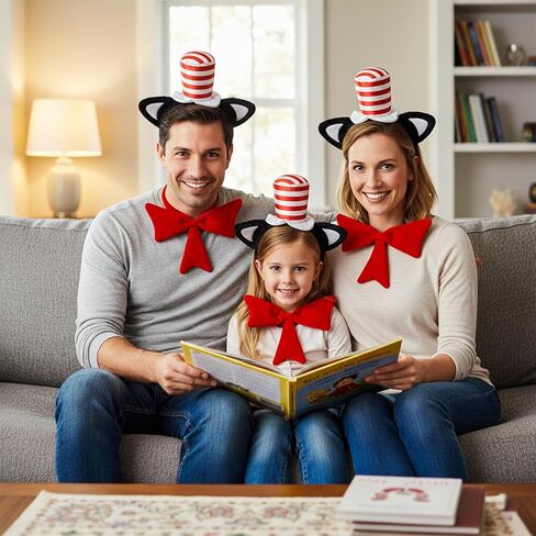 آذان القط + عصابة رأس القبعة + ربطة عنق حمراء in Kuwait