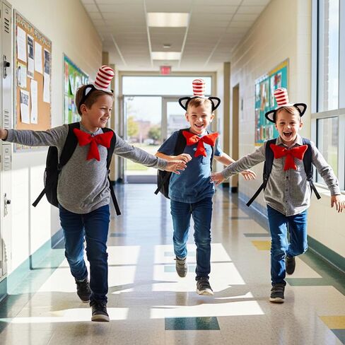 آذان القط + عصابة رأس القبعة + ربطة عنق حمراء in Kuwait