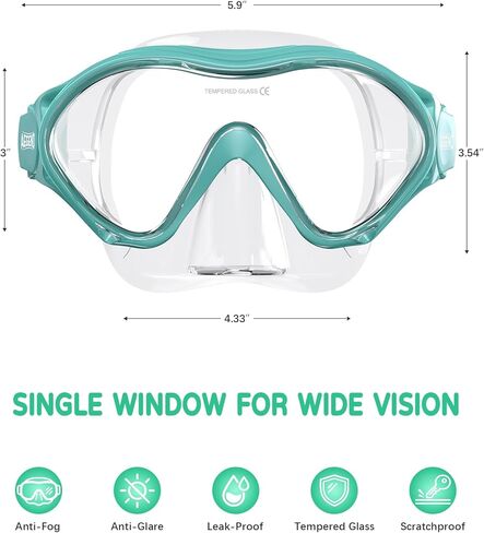 Aegend 2 Pack Kids Swim Goggles with Nose Cover, Anti Fog Diving Mask Clear View No Leak Swimming Goggles for kids 6-14 in Saudi Arabia