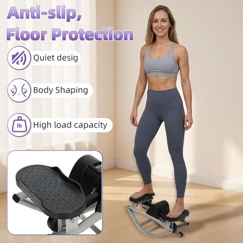 جهاز Rock Stepper من الجانب إلى الجانب، جهاز تمرين منزلي هزاز للياقة البدنية مع أشرطة مقاومة لتمرين الجسم بالكامل، للتمرين في المنزل in Kuwait