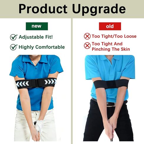 Adjustable Golf Posture Trainer, Golf Swing Training Aid with Hook and Loop Strap, Practice Tool for Setup Position & Swing Consistency in Saudi Arabia
