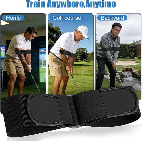 Adjustable Golf Posture Trainer, Golf Swing Training Aid with Hook and Loop Strap, Practice Tool for Setup Position & Swing Consistency in Saudi Arabia