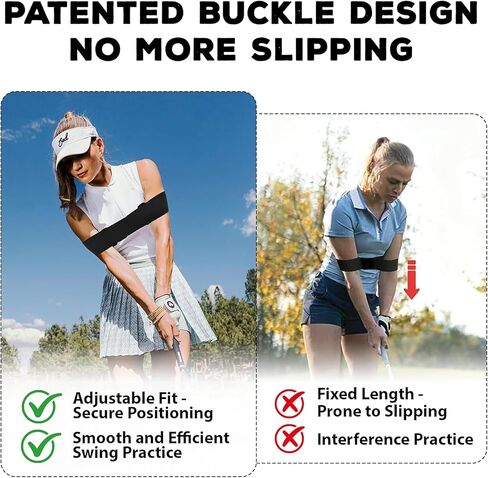 Adjustable Golf Posture Trainer, Golf Swing Training Aid with Hook and Loop Strap, Practice Tool for Setup Position & Swing Consistency in Saudi Arabia