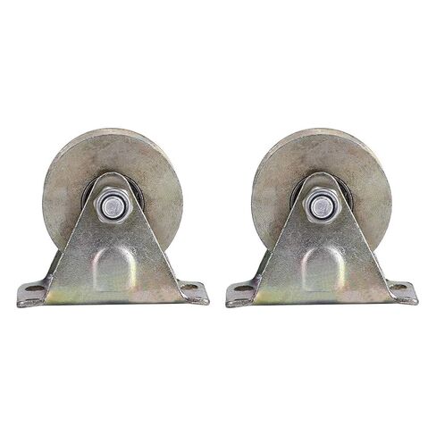 Greensen 2pcs V Type Wheel Sliding Gate Roller Steel for Industrial Use with High Strength and Lightweight Design for Smooth Operation in Saudi Arabia