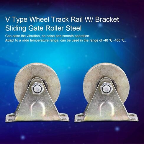 Greensen 2pcs V Type Wheel Sliding Gate Roller Steel for Industrial Use with High Strength and Lightweight Design for Smooth Operation in Saudi Arabia