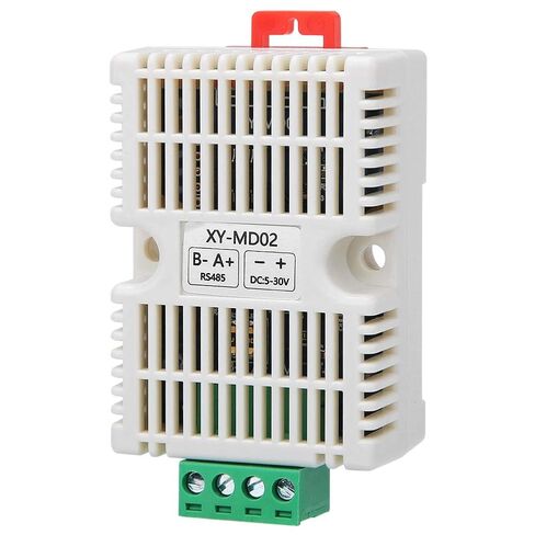 Temperature Humidity Transmitter with RS485 Modbus RTU, Industrial-Grade SHT20 Sensor, DIN35 Rail Mount, Compact Design in Saudi Arabia
