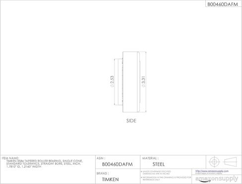 Timken Tapered Roller Bearing Cone - 3586 in Saudi Arabia