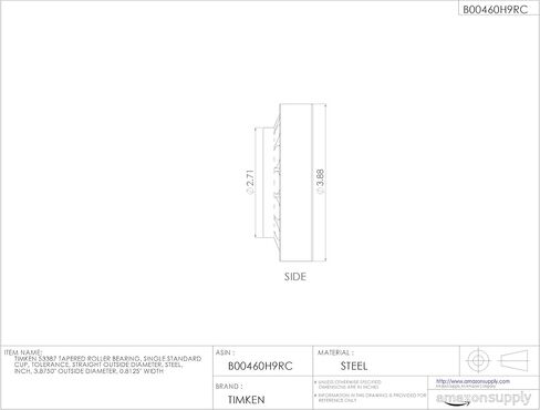 Timken Tapered Roller Bearing Cup - 53387 in Saudi Arabia