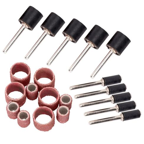 مجموعة حلقات ورق الصنفرة 20 قطعة من PartyKindom للأداة الدوارة المصنوعة من مادة دقيقة وأشرطة تلميع شبكية in Kuwait