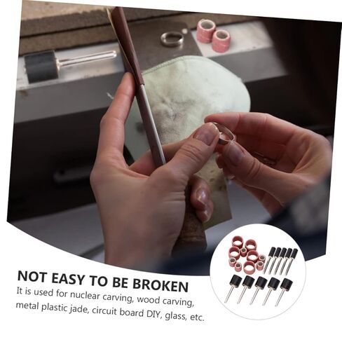 مجموعة حلقات ورق الصنفرة 20 قطعة من PartyKindom للأداة الدوارة المصنوعة من مادة دقيقة وأشرطة تلميع شبكية in Kuwait