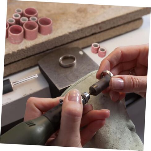 مجموعة حلقات ورق الصنفرة 20 قطعة من PartyKindom للأداة الدوارة المصنوعة من مادة دقيقة وأشرطة تلميع شبكية in Kuwait