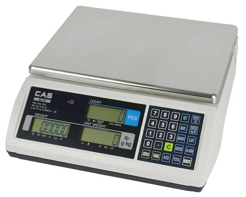 CAS EC2-15 Digital Counting Scale for Small Parts - 15lb Capacity NTEP Certified Industrial Scale - Features a 0.002 Readability and 200 Preset Keys - Steel Platter & AC Adapter Included in Kuwait