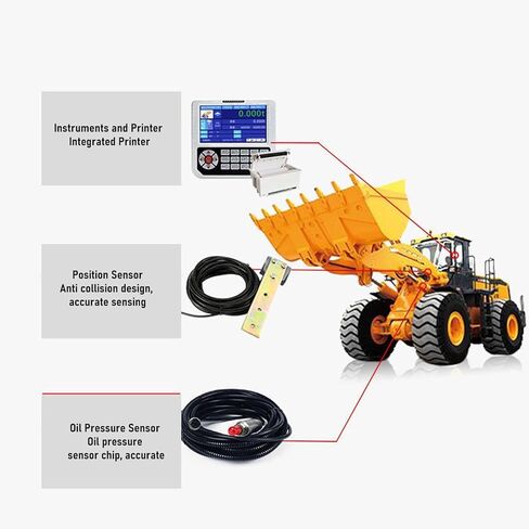 مقياس Garosa Loader الإلكتروني، تحكم متقدم في الكمبيوتر الصغير مع أخذ العينات الديناميكية والخوارزميات الغامضة للوزن التلقائي، شاشة LCD كبيرة مقاس 800 × 480، تنبيهات مدمجة in Saudi Arabia