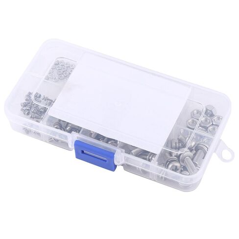 160PCS Stainless Steel Pan Head Screw Nut Assortment Kit M2 M2.5 M3 M4 M5 Size for Machine Parts Electronics DIY in Saudi Arabia