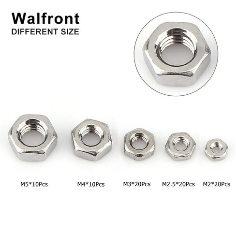 160PCS Stainless Steel Pan Head Screw Nut Assortment Kit M2 M2.5 M3 M4 M5 Size for Machine Parts Electronics DIY in Saudi Arabia