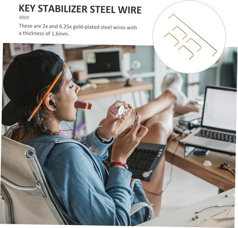 1set Custom PCB Steel Wire for Satellite Keycap Stabilizer Stainless Steel Design Compatible Keyboards Reduces Shaking in Saudi Arabia