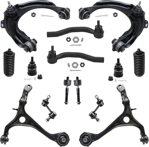 Detroit Axle-End Front 16pc Kit for Jeep 2011-2015 Grand Cherokee 2011-2015 Dodge Durango ، 4 Control Arms 2 Lower Ball Points 4 Brable & Grand Sway Bars 4 Tie Rods 2 Boots Replication in Kuwait