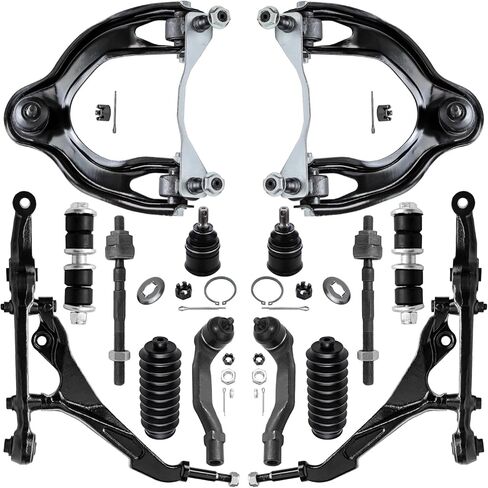 Detroit Axle-End Front 16pc Kit for Jeep 2011-2015 Grand Cherokee 2011-2015 Dodge Durango ، 4 Control Arms 2 Lower Ball Points 4 Brable & Grand Sway Bars 4 Tie Rods 2 Boots Replication in Kuwait