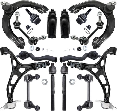 Detroit Axle-End Front 16pc Kit for Jeep 2011-2015 Grand Cherokee 2011-2015 Dodge Durango ، 4 Control Arms 2 Lower Ball Points 4 Brable & Grand Sway Bars 4 Tie Rods 2 Boots Replication in Saudi Arabia
