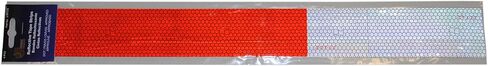 Jammy, Inc. 4 Strips 2"x18" Microprismatic DOT-C2 Conspicuity Safety Tape with 11" Red / 7" White Pattern for Trucks and Trailers. 10 Year Rated PMMA Acrylic Film in Saudi Arabia