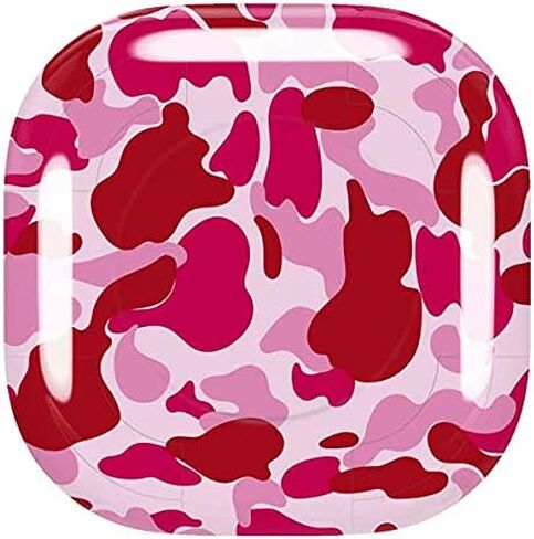 غلاف صوتي من Skinit متوافق مع Galaxy Buds Pro، مصمم في الأصل بتصميم Pink Street Camo in Saudi Arabia