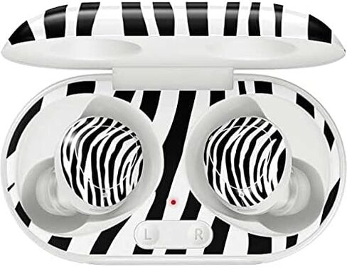 Skinit Decal Audio Skin Compatible with Galaxy Buds+ - Officially Licensed Originally Designed Zebra Print Design in Saudi Arabia