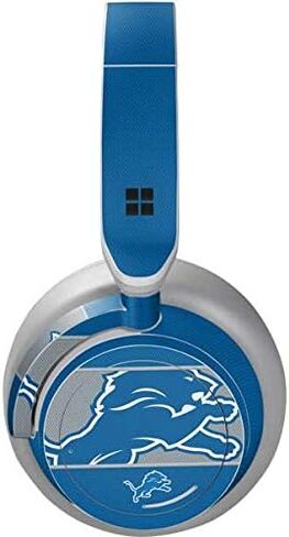 غلاف صوتي من Skinit متوافق مع سماعات الرأس Surface - تصميم كتلة منطقة مرخص رسميًا من NFL Detroit Lions in Saudi Arabia