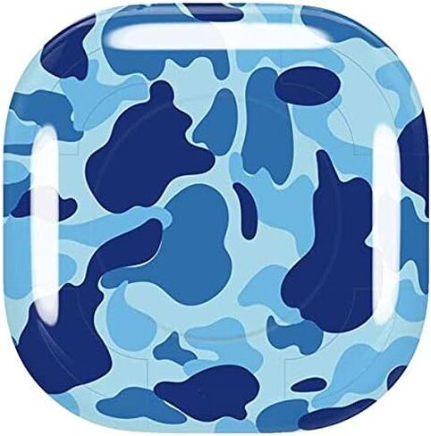غلاف صوتي من Skinit متوافق مع سماعات Galaxy Buds Pro، مصمم في الأصل بتصميم مموه باللون الأزرق الفاتح in Saudi Arabia