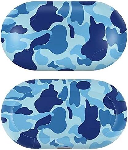Skinit Decal Audio Skin Compatible with Galaxy Buds+ - Officially Licensed Skinit Originally Designed Light Blue Street Camo Design in Saudi Arabia