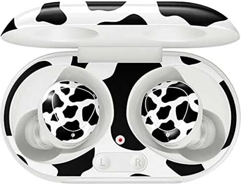 ملصق Skinit الصوتي متوافق مع Samsung Galaxy Buds+ - تصميم طباعة بقرة مصمم في الأصل ومرخص رسميًا in Saudi Arabia