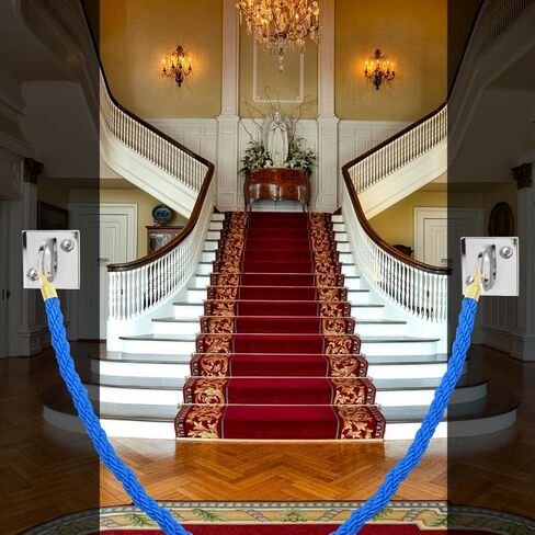 Stanchion Circle Hook 4-Pack Wall Mount Zinc Alloy Rope Barrier Support for Crowd Control at Events Venues and Theaters in Saudi Arabia