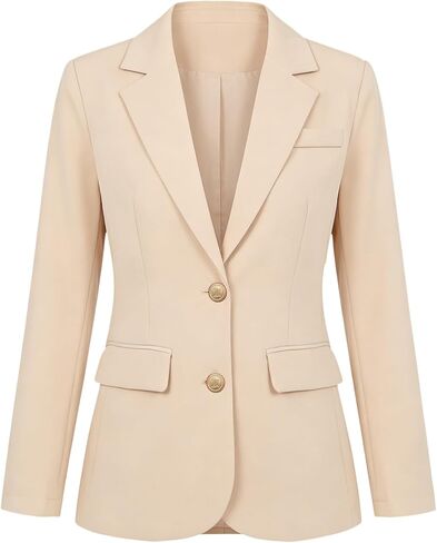 Allegra K Business Office Blazer for Women's Notched Lapel Long Sleeve Single Breasted Work Suit Jackets in Saudi Arabia