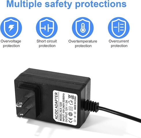 12V AC Power Cord for Keyboard Piano Yamaha, 9.84 Feet /3m Portable Keyboard AC Adapter Charger Replacement Compatible with Yamaha PSR, YPG, YPT, DGX, DD in Saudi Arabia