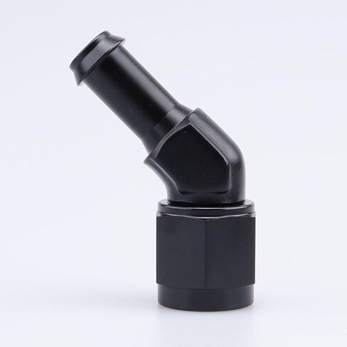 AC PERFORMANCE -6 AN Female to 3/8" Barb 45 Degree Swivel Hose Fitting Aluminum Black in Saudi Arabia