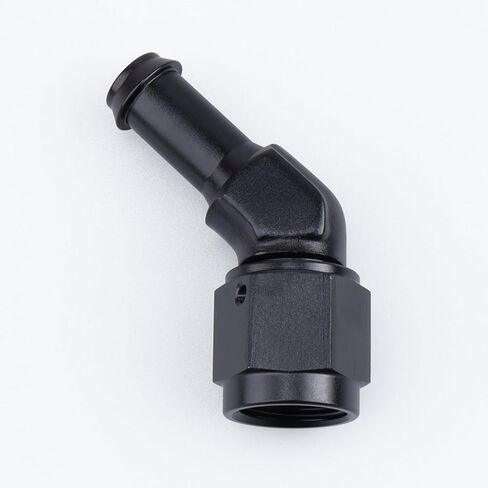 AC PERFORMANCE -6 AN Female to 3/8" Barb 45 Degree Swivel Hose Fitting Aluminum Black in Saudi Arabia