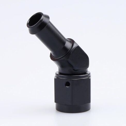 AC PERFORMANCE -6 AN Female to 3/8" Barb 45 Degree Swivel Hose Fitting Aluminum Black in Saudi Arabia