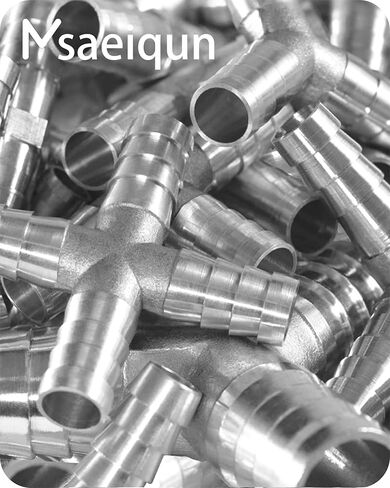 1/2" X 3/8" X 1/2" Brab Reducing Chrome Plated Tee Brass Barb Fittings for Gas/Fuel/Air (Pack of 1) in Kuwait