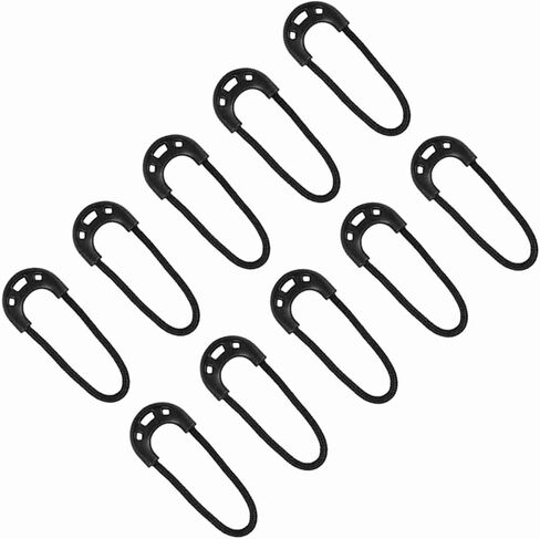 Fydun Non Slip Pulls Backpacks, 10pcsbag Black Small Pulls Cord Rope Outdoor Travel Clothing Backpack Accessory - Arts, Crafts & SewingSewingSewing Notions & SuppliesFasteners in Saudi Arabia