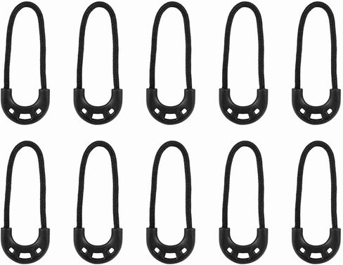 Fydun Non Slip Pulls Backpacks, 10pcsbag Black Small Pulls Cord Rope Outdoor Travel Clothing Backpack Accessory - Arts, Crafts & SewingSewingSewing Notions & SuppliesFasteners in Saudi Arabia