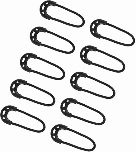 Fydun Non Slip Pulls Backpacks, 10pcsbag Black Small Pulls Cord Rope Outdoor Travel Clothing Backpack Accessory - Arts, Crafts & SewingSewingSewing Notions & SuppliesFasteners in Saudi Arabia