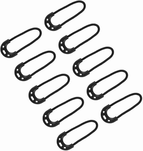 Fydun Non Slip Pulls Backpacks, 10pcsbag Black Small Pulls Cord Rope Outdoor Travel Clothing Backpack Accessory - Arts, Crafts & SewingSewingSewing Notions & SuppliesFasteners in Saudi Arabia
