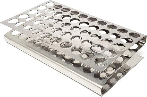 Z Shaped Stainless Steel Test Tube Rack Holder Three Tier with 50 Holes, Test Tube Holder Storage Lab Stand Suitable for 16mm Diameter Tubes, for Science and Research Labs in Saudi Arabia