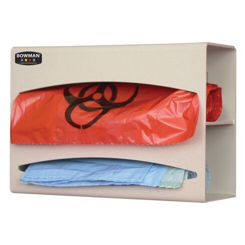 BOWMAN - Bag Dispenser - Double 10.10"W x 7.10"H x 3.95"D (3 Pack) in Kuwait