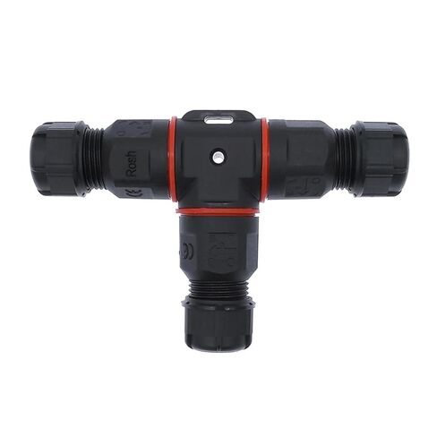 IP68 موصل T شكل 3 دبوس 250 فولت 24A سلك كابل الغدة كم موصل توصيل سريع موصل 1 قطعة in Kuwait