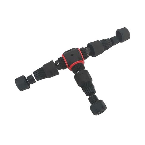 IP68 موصل T شكل 3 دبوس 250 فولت 24A سلك كابل الغدة كم موصل توصيل سريع موصل 1 قطعة in Kuwait