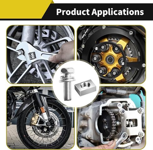 8 أحجام مسامير وصواميل بطارية الدراجة النارية 304 براغي طرفية للبطارية من الفولاذ المقاوم للصدأ M6x10/12/14/16/18/20 M5x10/14 مم مع صامولة مربعة لسكوتر الدراجة ATV in Kuwait