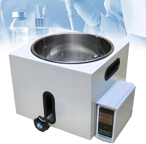 Digital Thermostatic Water Bath, 5L Stainless Steel Lab Heating Device, LED Display & Precise Temp Control, Lift Type for Chemistry Experiments, 2/3/5L Options in Saudi Arabia