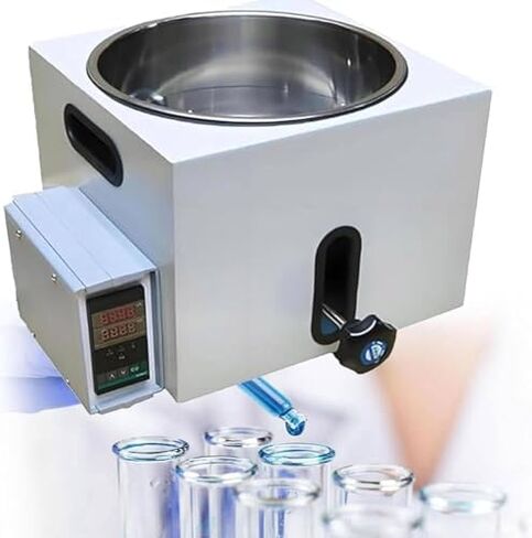 Digital Thermostatic Water Bath, 3L Lab Oil & Water Bath with Stainless Steel Liner, Lift Type Heating Device, RT 250℃, ±1℃ Accuracy, 1℃ Resolution for Precision Heating in Saudi Arabia