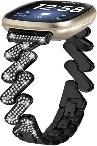 Chofit Compatible with Fitbit Versa 4/Sense 2 Band for Women Bracelet with Bling Diamond Replacement for Fitbit Versa 4/Sense 2 Bands Smart Watch in Saudi Arabia